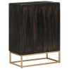 Buffet Noir 55x34x75 cm Bois massif de manguier et fer 633728633728