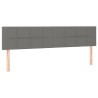 Têtes de lit Gris foncé 160x5x78/88 cm Tissu 633730633730