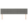 Têtes de lit Gris foncé 160x5x78/88 cm Tissu 633730633730