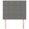 Tête de lit Gris foncé 80x5x118/128 cm Tissu 633733633733