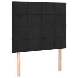 Tête de lit Noir 90x5x118/128 cm Velours 633734633734