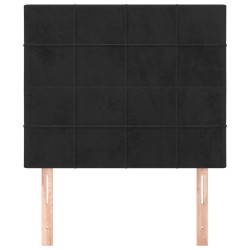 Tête de lit Noir 90x5x118/128 cm Velours 633734633734
