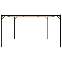 Belvédère beige 4x4 m 180 g/m² tissu et acier 633743633743