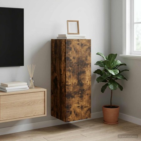 Armoire Murale Chêne fumé 33 x 34,5 x 90 cm Bois d'ingénierie 633746633746