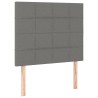 Tête de lit à LED Gris foncé 80x5x118/128 cm Tissu 633750633750