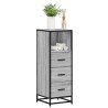 Armoire de salle de bain sonoma gris 35x37,5x100 cm 633753633753