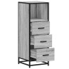 Armoire de salle de bain sonoma gris 35x37,5x100 cm 633753633753