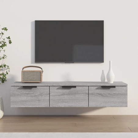 Armoire murale Sonoma gris 102x30x20 cm Bois d'ingénierie 633758633758