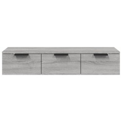 Armoire murale Sonoma gris 102x30x20 cm Bois d'ingénierie 633758633758