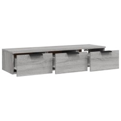 Armoire murale Sonoma gris 102x30x20 cm Bois d'ingénierie 633758633758