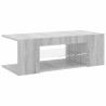 Meuble TV avec lumières LED Sonoma gris 90x39x30 cm 633762633762