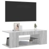 Meuble TV avec lumières LED Sonoma gris 90x39x30 cm 633762633762