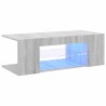 Meuble TV avec lumières LED Sonoma gris 90x39x30 cm 633762633762