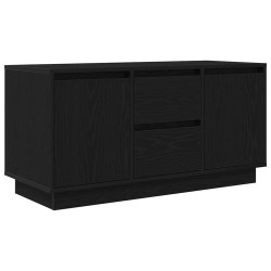 Meuble TV avec lumières LED chêne noir 100x41x50 cm 633763633763