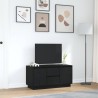 Meuble TV avec lumières LED chêne noir 100x41x50 cm 633763633763
