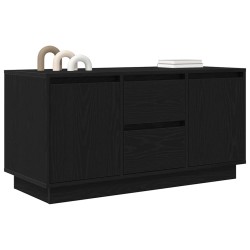 Meuble TV avec lumières LED chêne noir 100x41x50 cm 633763633763