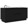 Meuble TV avec lumières LED chêne noir 100x41x50 cm 633763633763