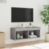 Meuble TV avec lumières LED sonoma gris 80x30x30 cm 633764633764
