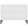 Meuble TV avec pieds en métal Blanc 69,5x30x50 cm 633767633767