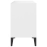 Meuble TV avec pieds en métal Blanc 69,5x30x50 cm 633767633767