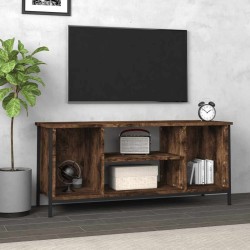 Meuble TV chêne fumé 102x35x45 cm bois d'ingénierie 633768633768