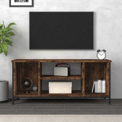 Meuble TV chêne fumé 102x35x45 cm bois d'ingénierie 633768633768