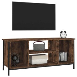 Meuble TV chêne fumé 102x35x45 cm bois d'ingénierie 633768633768