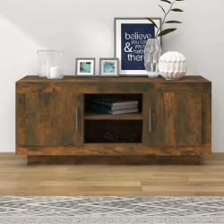 Meuble TV chêne fumé 102x35x45 cm bois d'ingénierie 633769633769
