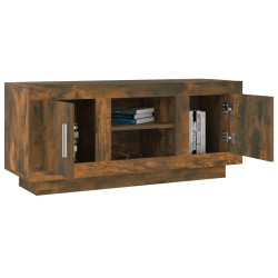Meuble TV chêne fumé 102x35x45 cm bois d'ingénierie 633769633769