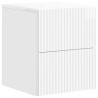 Cabinet de chevet mural 2 pcs Blanc brillant 33 x 34,5 x 40 cm 633770633770
