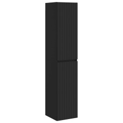 Cabinet de Salle de Bain Mural Noir 33 x 34,5 x 160 cm 633772633772