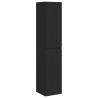 Cabinet de Salle de Bain Mural Noir 33 x 34,5 x 160 cm 633772633772