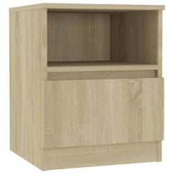 Table de chevet chêne sonoma 40x40x50 cm bois d'ingénierie 633775633775