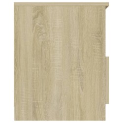 Table de chevet chêne sonoma 40x40x50 cm bois d'ingénierie 633775633775