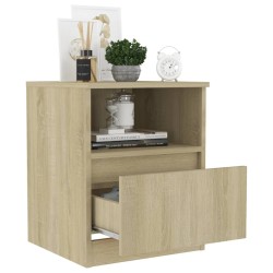 Table de chevet chêne sonoma 40x40x50 cm bois d'ingénierie 633775633775
