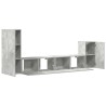 Ensemble de meubles TV 4 pcs Gris béton Bois d'ingénierie 633777633777