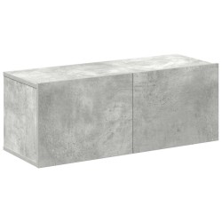Ensemble de meubles TV 4 pcs Gris béton Bois d'ingénierie 633777633777