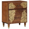 Cabinet de chevet avec porte Marron miel 50 x 33 x 60 cm 633781633781