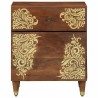 Cabinet de chevet avec porte Marron miel 50 x 33 x 60 cm 633781633781