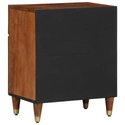 Cabinet de chevet avec porte Marron miel 50 x 33 x 60 cm 633781633781
