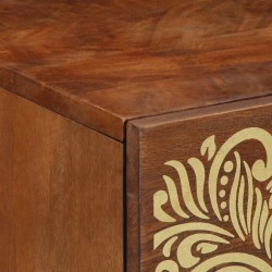 Cabinet de chevet avec porte Marron miel 50 x 33 x 60 cm 633781633781