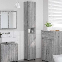 Cabinet de salle de bain Gris Sonoma 30,5 x 30 x 195 cm 633782633782