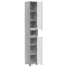 Cabinet de salle de bain Gris Sonoma 30,5 x 30 x 195 cm 633782633782