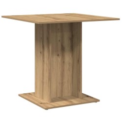 Table à manger chêne artisanal 80x80x75 cm bois d'ingénierie 633786633786