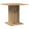Table à manger chêne artisanal 80x80x75 cm bois d'ingénierie 633786633786
