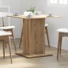 Table à manger chêne artisanal 80x80x75 cm bois d'ingénierie 633786633786