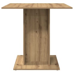 Table à manger chêne artisanal 80x80x75 cm bois d'ingénierie 633786633786