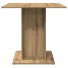 Table à manger chêne artisanal 80x80x75 cm bois d'ingénierie 633786633786