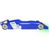 Lit voiture de course pour enfants avec LED 90 x 200 cm Bleu  633787633787