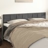 Têtes de lit Gris foncé 200x5x78/88 cm Velours 633788633788